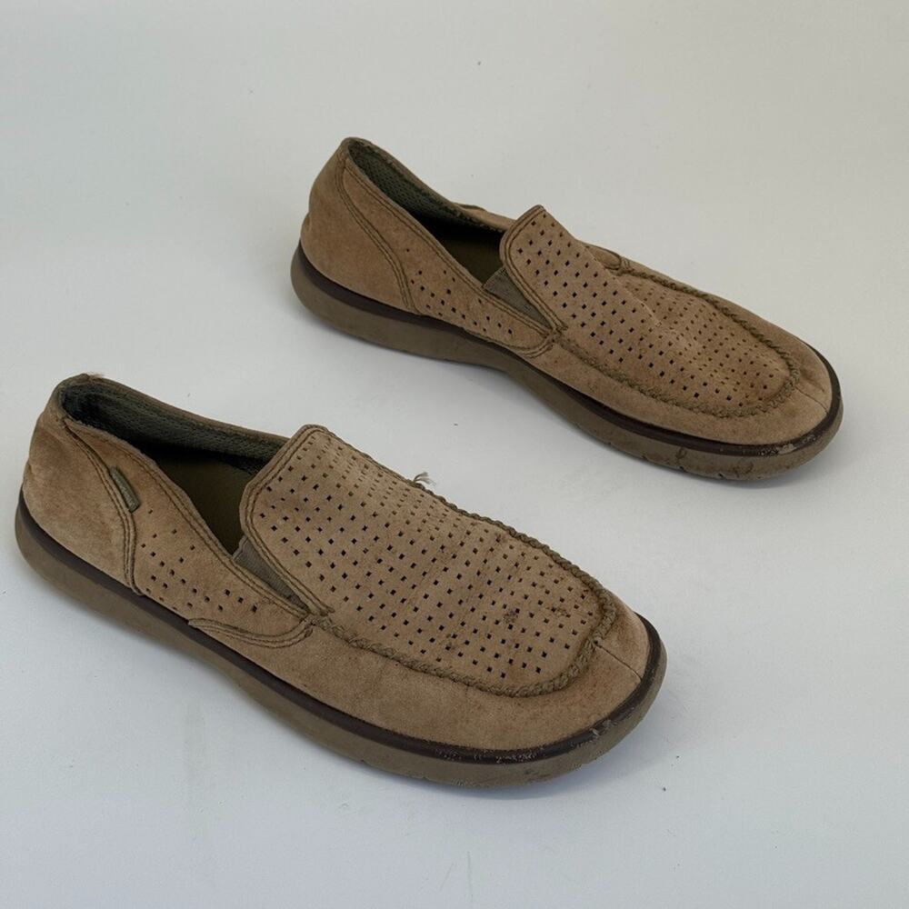 Patagonia Mens Shoes Size 12 Maui Slip On Loafer Perforated Comfort Beige - Picture 9 of 16